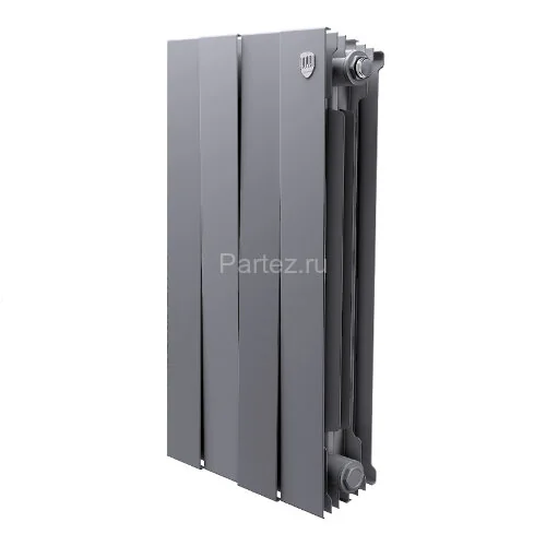 Биметаллический радиатор Royal Thermo PianoForte  500/100-4 (Silver Satin)