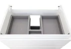 Комплект тумба Azario Velluto 70 700х450х660 подвесная, с раковиной Slim 70, белый матовый (CS000886