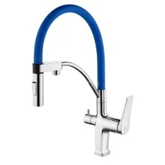 Смеситель Lemark Comfort LM3074C-Blue для кухни с подключением к фильтру с питьевой водой