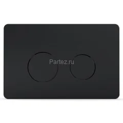 Кнопка смыва AZARIO двойная, круглая, цвет черный (AZ-8200-0087/AZ-P57-0190)