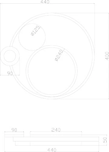 Потолочный светильник Arte Lamp A2690PL-1BK