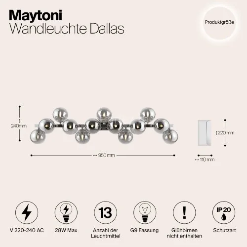 Настенный светильник Maytoni MOD547WL-13CH