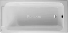 Ванна чугунная Jacob Delafon PARALLEL 170x70 см с антискользящим покрытием, без отверстий для ручек,