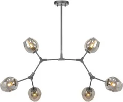 Потолочная люстра AM Group LOFT-6 BK