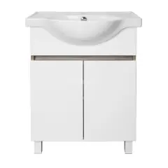 Комплект тумба Loranto Глория 60 Н 600х430х760 напольная с раковиной Teo 60, Дуб Кантри (CS00090159)