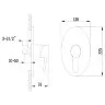 Смеситель Lemark Atlantiss LM3219C с гигиеническим душем, встраиваемый