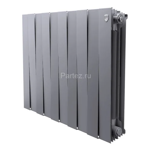Биметаллический радиатор Royal Thermo PianoForte  500/100-10 (Silver Satin)