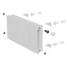 Дизайн-радиатор Royal Thermo Shift Q30 VC2030 - 20 секц. RAL9016