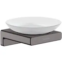 Мыльница Hansgrohe AddStoris, Шлифованный черный хром (41746340)