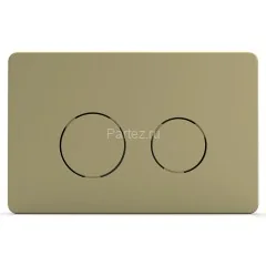 Кнопка смыва AZARIO двойная, круглая, цвет золото (AZ-8200-0086/AZ-P57-0160)