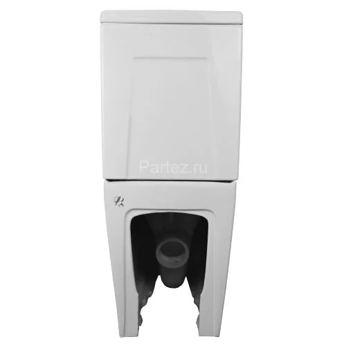 Унитаз-компакт Azario Quadro 605x340x810 напольный, безободковый с сидением микролифт и арматурой, б