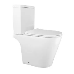 Унитаз-компакт Azario Flin 365х590х790 напольный, безободковый с быстросъемным сиденьем микролифт (A