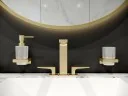 Дозатор для жидкого мыла Hansgrohe AddStoris полированное золото (41745990)