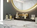 Дозатор для жидкого мыла Hansgrohe AddStoris полированное золото (41745990)