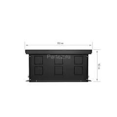 Конвектор внутрипольный Royal Thermo ATRIUM-150/300/2400-DG-U-NA