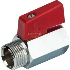 Кран шаровой мини ВР/НР 3/8 &quot; Stout