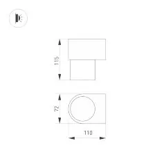 Настенный светильник Arlight 033848