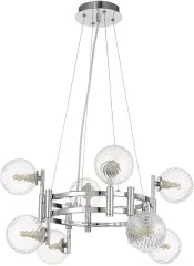 Подвесная люстра Crystal Lux LUXURY SP8 CHROME