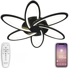Потолочная люстра Natali Kovaltseva HIGH-TECH LED LAMPS 82008 BLACK