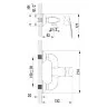 Смеситель Lemark Plus Shape LM1703C для душа