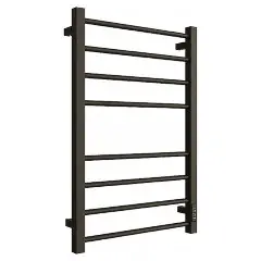 Полотенцесушитель электрический ДВИН S plaza neo 80/50 К, диммер, квадрат, чёрный матовый (465675917