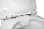Унитаз подвесной Azario Geno 490х360х360 безободковый, с ультратонким сиденьем микроклифт (AZ2196D)