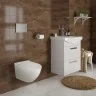 Унитаз подвесной Azario Geno 490х360х360 безободковый, с ультратонким сиденьем микроклифт (AZ2196D)