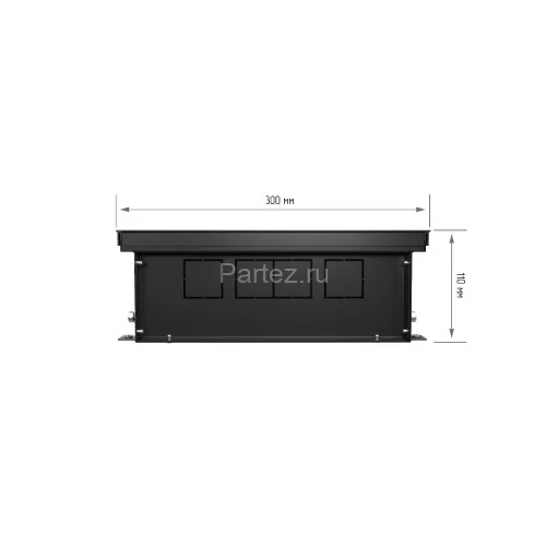 Конвектор внутрипольный Royal Thermo ATRIUM-110/300/2600-DG-U-DB
