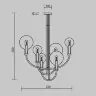 Потолочная люстра Maytoni MOD333PL-06B