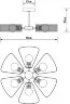 Потолочная люстра Arte Lamp A7044PL-6BK