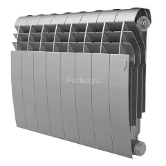 Биметаллический радиатор Royal Thermo BiLiner Silver Satin 350/87-10