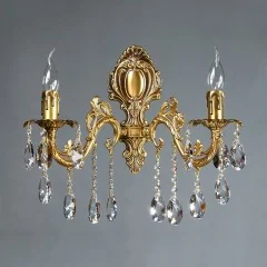 Бра Ambiente 2118/2 AB Leaf crystal