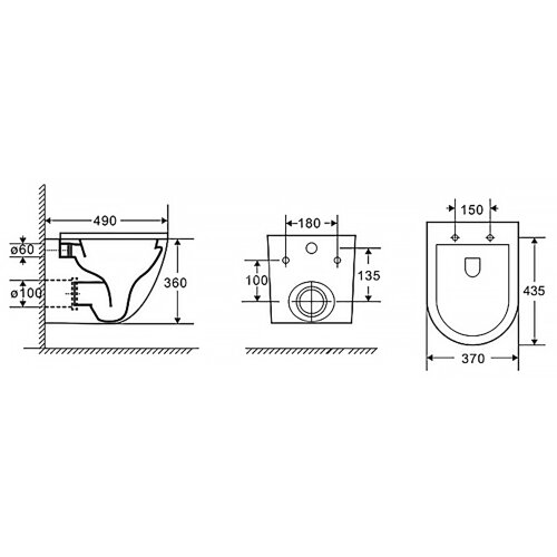 Сет AZARIO инсталляция + Унитаз подвесной Gloria с быстросъемным сиденьем микролифт, черный матовый 