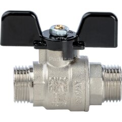 Кран шаровой полнопроходной НР/НР бабочка 1/2&quot; Stout