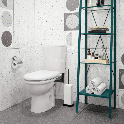 Унитаз-компакт КЕРАМИН Ареццо Дуал с жёстким сиденьем, белый (CS00076896)