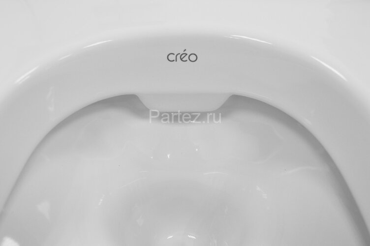 Унитаз напольный "Чаша Генуя" Creo Ceramique 525х405х220 мм, с гидрозатвором (SQ9100)