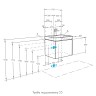 Тумба под раковину Aquaton Асти 55 подвесная, белый (1A263101AX2B0)