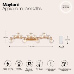 Настенный светильник Maytoni MOD547WL-13G