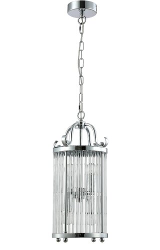 Подвесная люстра Crystal Lux TADEO SP4 D200 CHROME/TRANSPARENTE