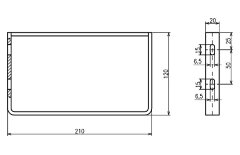 Хромированные консоли к умывальнику Ravak Classic 400 (B14000100P)