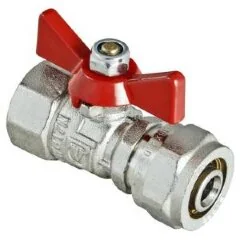 Кран шаровой обжимной D16x1/2&quot; ВР баб. VALTEC