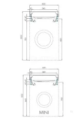 Раковина AQUATON Рейн 60 (1A72103KRW010)