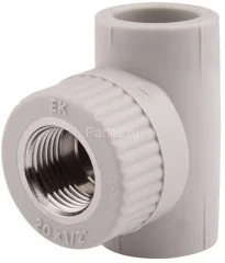 Тройник комбинированный PPR-ВР D32х3/4&quot; Ekoplastik