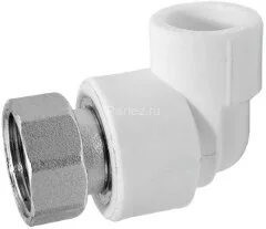 Угол с накидной гайкой PPR-ВР D20х3/4&quot; Lammin 80/20