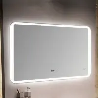 Зеркало с LED-подсветкой MELANA-12070 подогрев/часы (MLN-LED052)