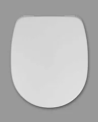 Крышка-сиденье для унитаза Haro Tablas стальное крепление, белое (540778/540785)