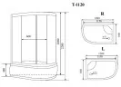 Timo Comfort T-8820L Clean Glass душевая кабина (120*85*220), шт