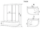 Timo Comfort T-8820R Clean Glass душевая кабина (120*85*220), шт