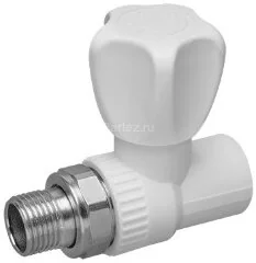 Кран радиаторный PPR прямой D25х3/4&quot; Lammin
