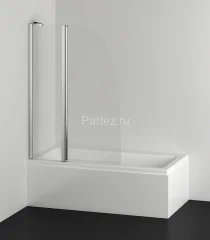 Шторка для ванны складная Azario Boston 100х140 цвет профиля хром (AZ-142)